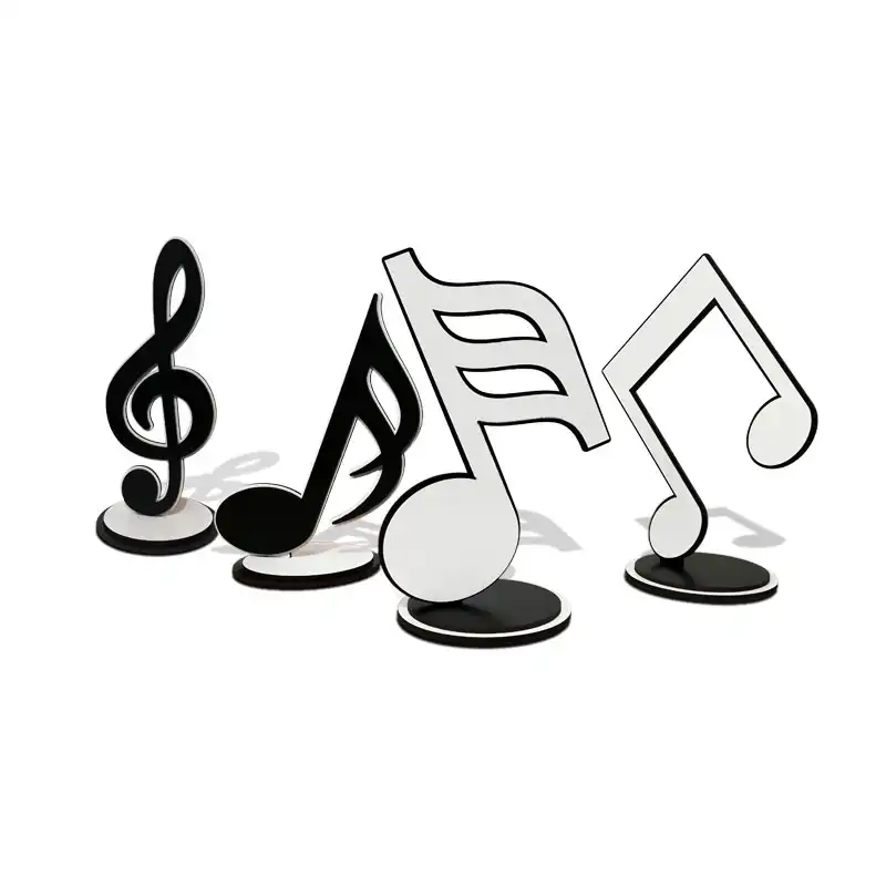 ماکت دکوری مدل نت های موسیقی  کد MD036PK مجموعه 4 عددی