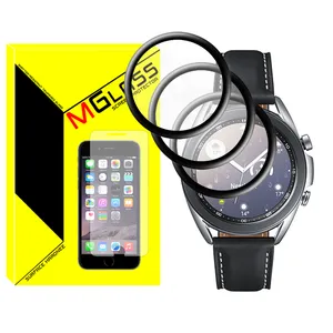 محافظ صفحه نمایش نانو ام‌گلس مدل Pmma-MG مناسب برای ساعت هوشمند سامسونگ Galaxy Watch 3 41mm بسته سه عددی