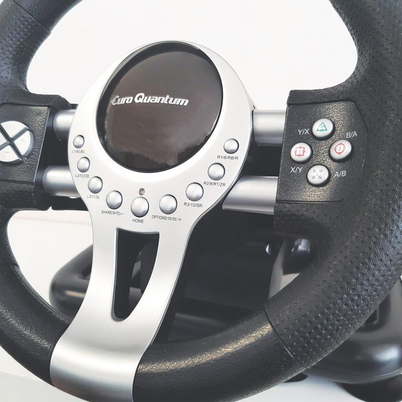 فرمان بازی یورو کوانتم مدل E-Q-RACING WHEEL مناسب برای PS4-XBOXONES-PC-PS3-SWITCH