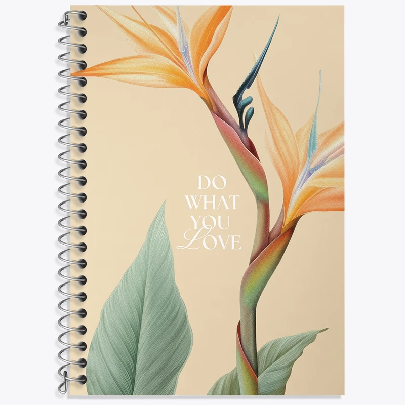 دفتر زبان 50 برگ خندالو مدل سه خط طرح Do What You Love کد N2307