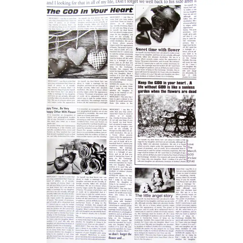 کاغذ کادو طرح روزنامه بسته 5 عددی