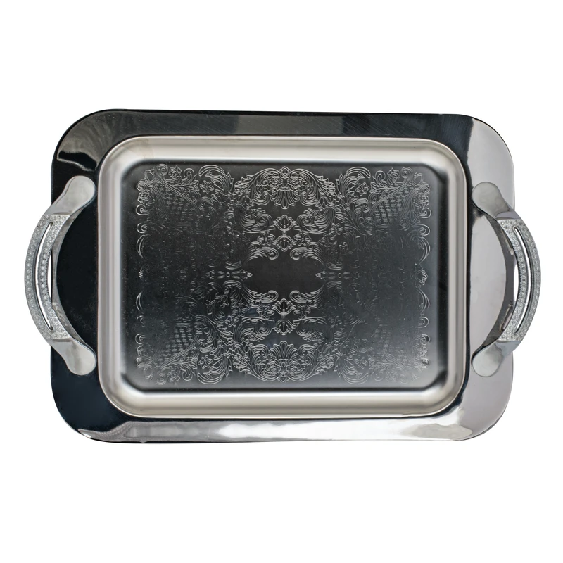 سینی دسته دار مدل ۴۴۴ سایز ۳۵×۴۰ سانتی متر