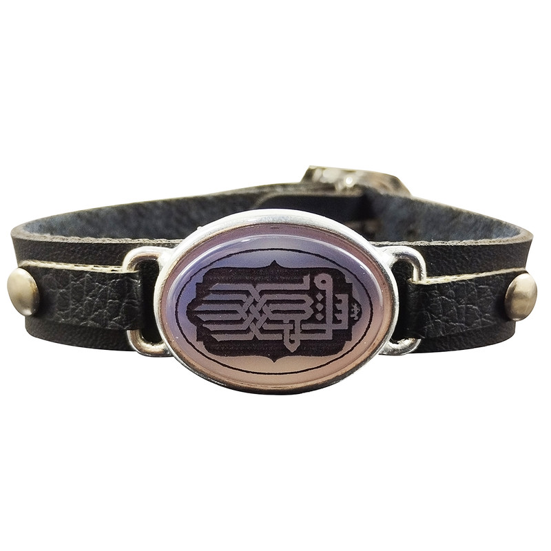 دستبند سلین کالا مدل عقیق طرح ماشالله کد d-81