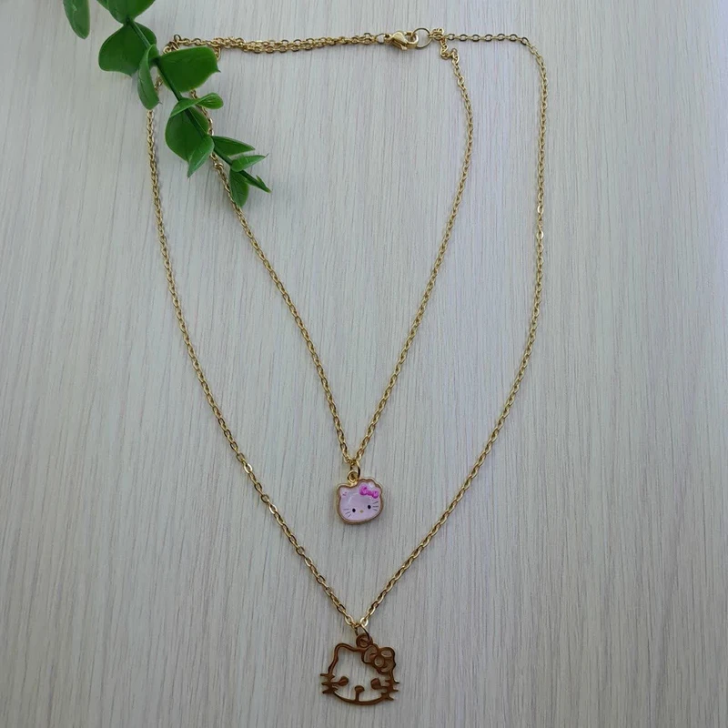 عکس شماره 6 : گردنبند دخترانه مدل کیتی طرح پیشی کد m0345