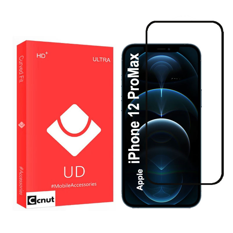 محافظ صفحه نمایش شیشه‌ای کوکونات مدل VWK-UDR مناسب برای گوشی موبایل اپل iPhone 12 ProMax