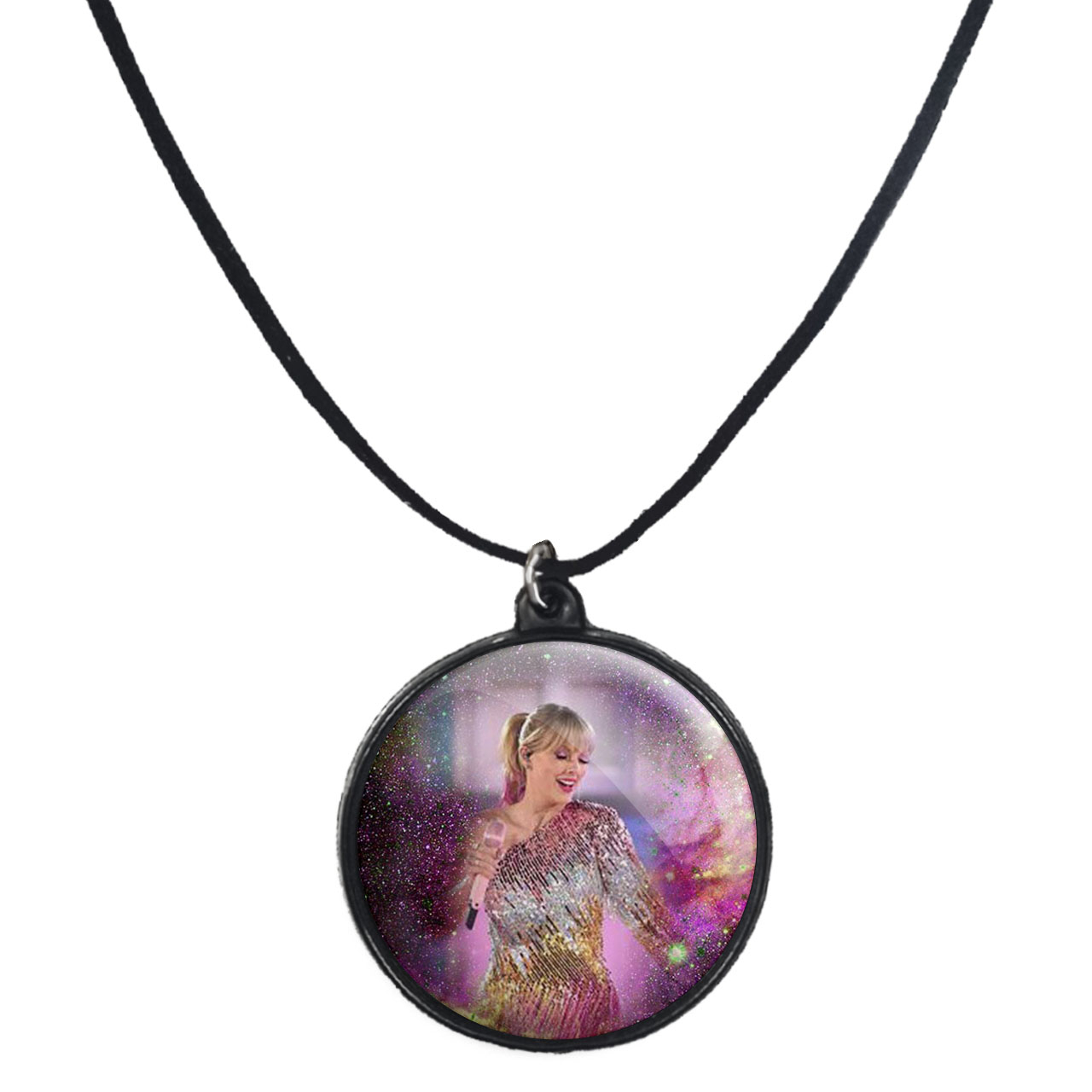 گردنبند پرمانه طرح تیلور سویفت کد pmb.2835 مدل دو طرفه