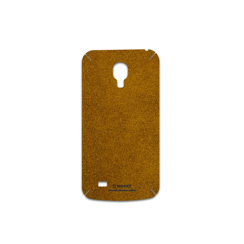 برچسب پوششی ماهوت مدل Brown-Chamois-Leather مناسب برای گوشی موبایل سامسونگ Galaxy S4 mini
