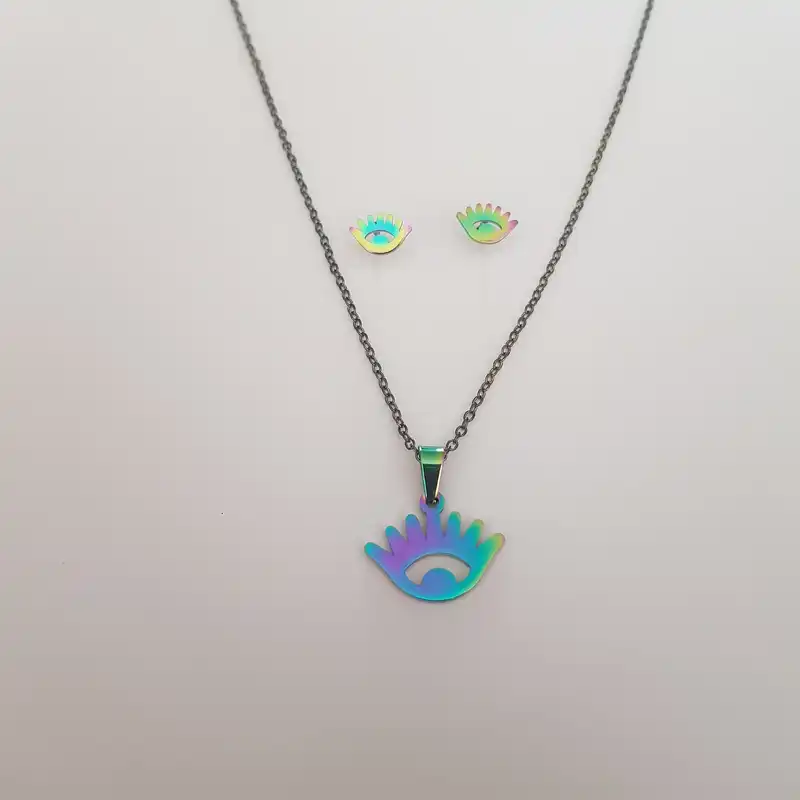 نیم ست زنانه مدل چشم