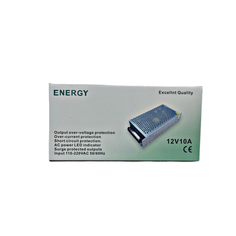 آداپتور سوئیچینگ 12 ولت 10 آمپر مدل ٍENERGY آداپتور سوئیچینگ 12 ولت 10 آمپر مدل ٍENERGY