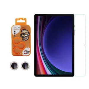 محافظ صفحه نمایش دلپی مدل A15_Diamond مناسب برای تبلت سامسونگ Galaxy Tab S9 Plus به همراه محافظ لنز دوربین