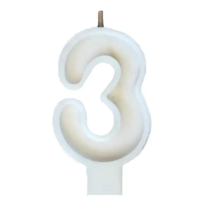 شمع تولد مدل عدد 3