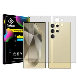 Arka Glass Tough model transparent screen protector suitable for Samsung Galaxy S24 Ultra Mobile phone Along with the phone back protector
