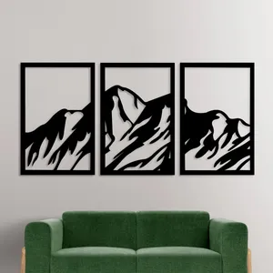 دیوارکوب مدل چوبی کد T57-1 مجموعه سه عددی