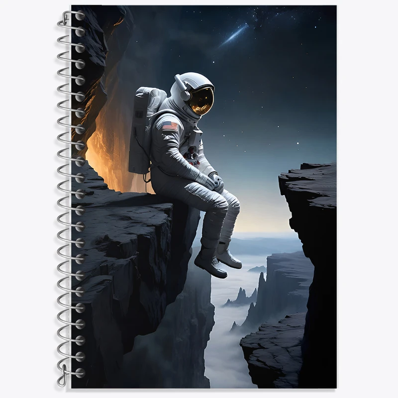 دفتر نت موسیقی 50 برگ خندالو طرح فضانورد کد F8069