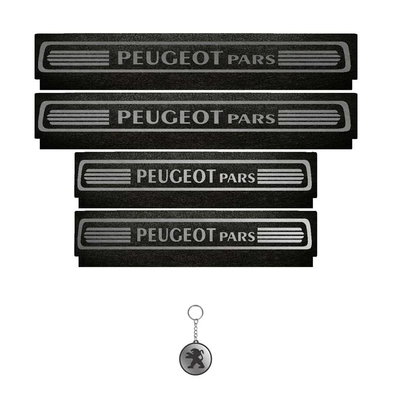 برچسب پارکابی خودرو لندمون کد LMm0014 MS مناسب برای پژوپارس مجموعه 4 عددی به همراه جا کلیدی