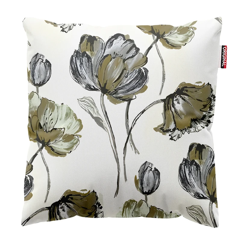 کوسن پاد آفرین مدل گل و برگ کد PK303458 سایز 30*30 سانتی متر