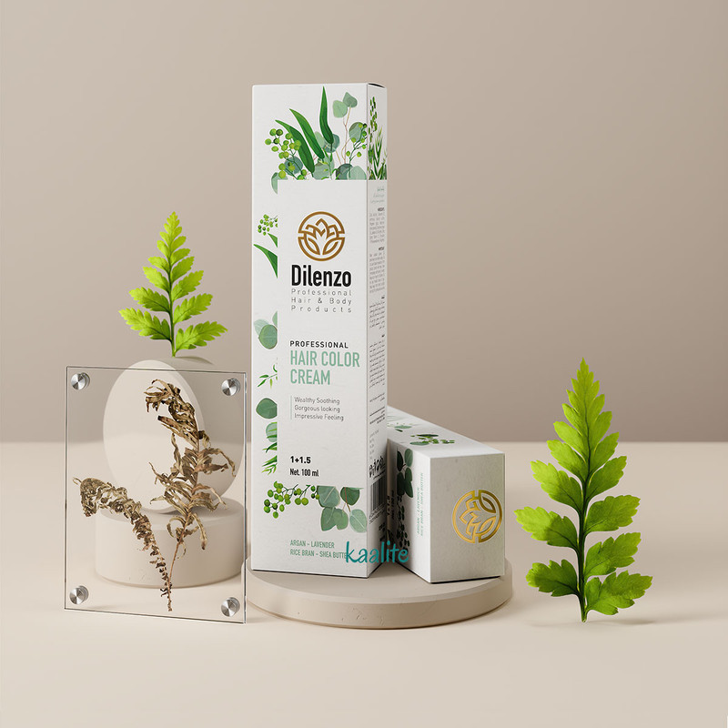 رنگ مو دیلنزو شماره N6 سری طبیعی حجم 100 میلی لیتر رنگ بلوند تیره