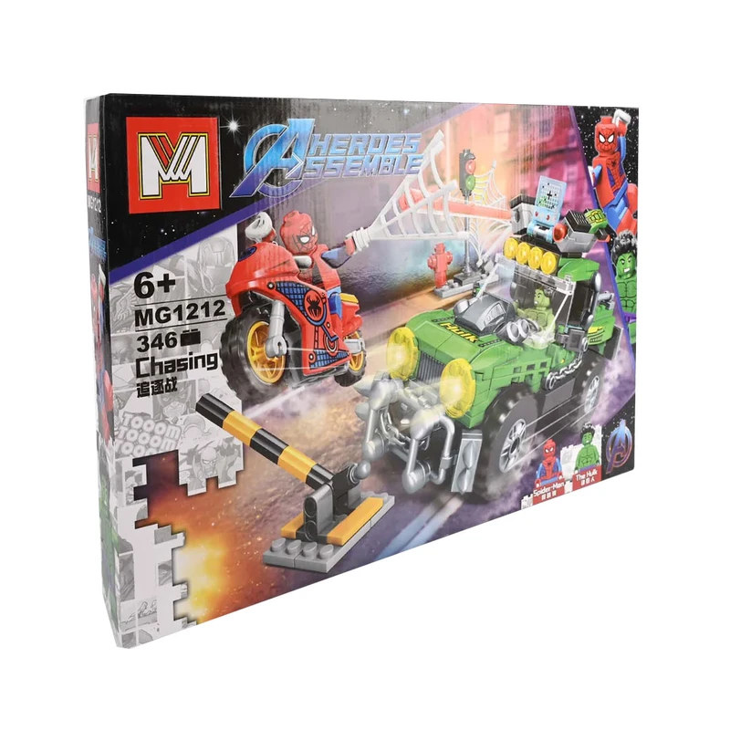 ساختنی 346 تکه ام مدل Assemble Heroes کد 1212