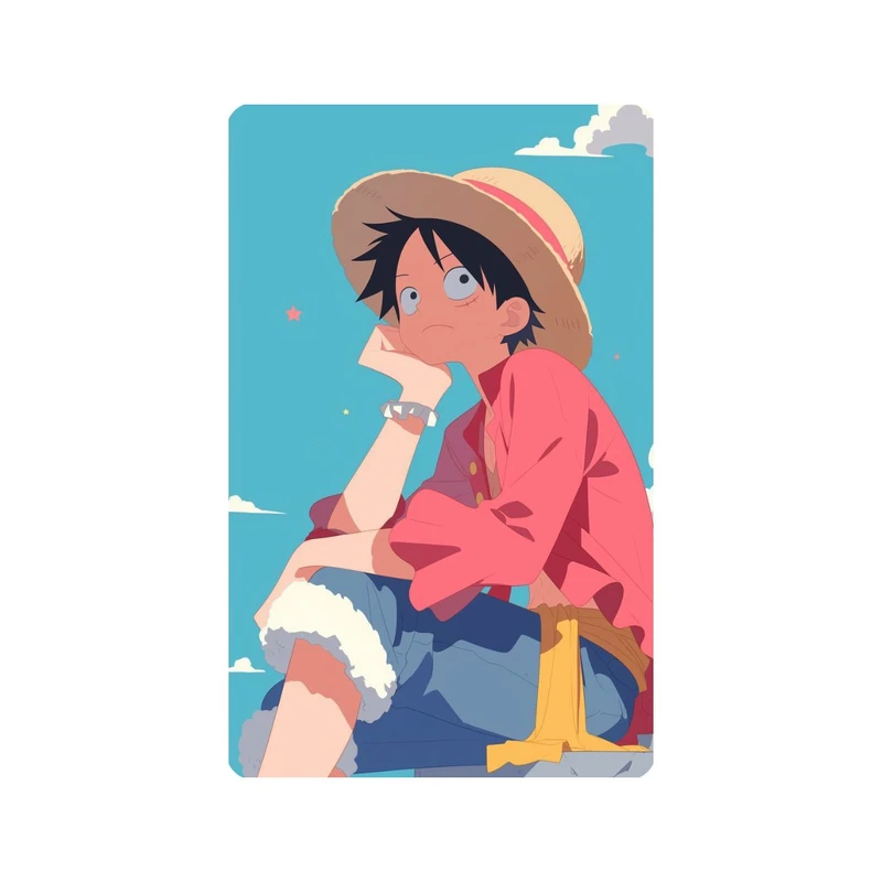 استیکر کارت مدل انیمه طرح وان پیس مانکی دی لوفی one piece Monkey D Luffy کد 6389