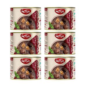کنسرو خورشت فسنجان با مرغ تکه ای پتراکو - 500 گرم بسته 6 عددی