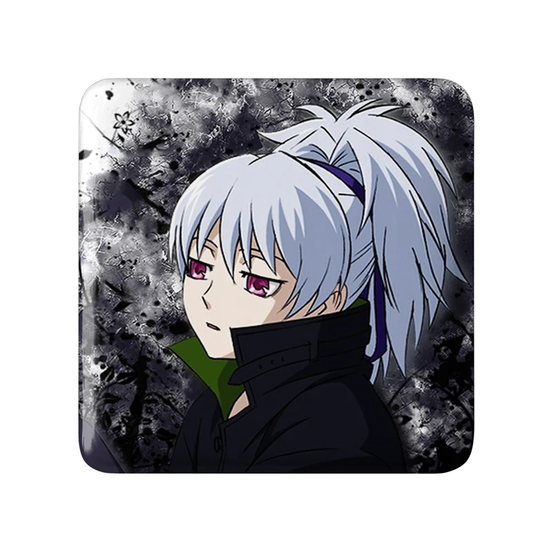 مگنت خندالو طرح یین انیمه تاریک تر از سیاهی Darker Than Black  مدل مربعی کد 22568