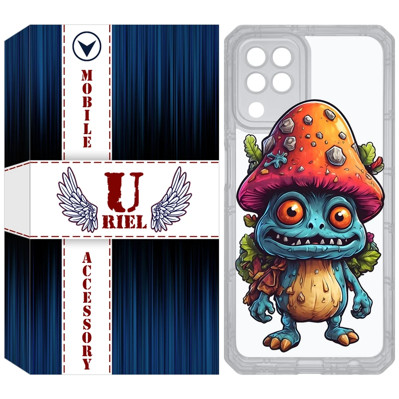 کاور یوریل مدل Clear کد 47 طرح قارچ مناسب برای گوشی موبایل سامسونگ Galaxy A22 4G / M32 / M22