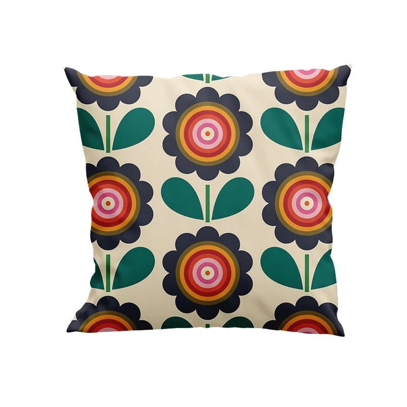 کوسن پاد آفرین مدل گل های فانتزی کد DKK615