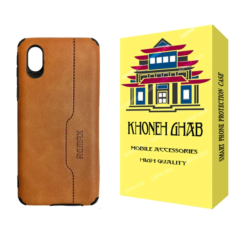 کاور خونه قاب مدل چرم طرح REMAX مناسب برای گوشی موبایل سامسونگ Galaxy A01 Core