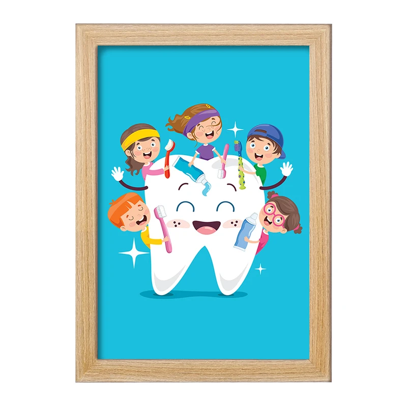 تابلو خندالو مدل دندان و دندانپزشکی کودکانه کد 27785