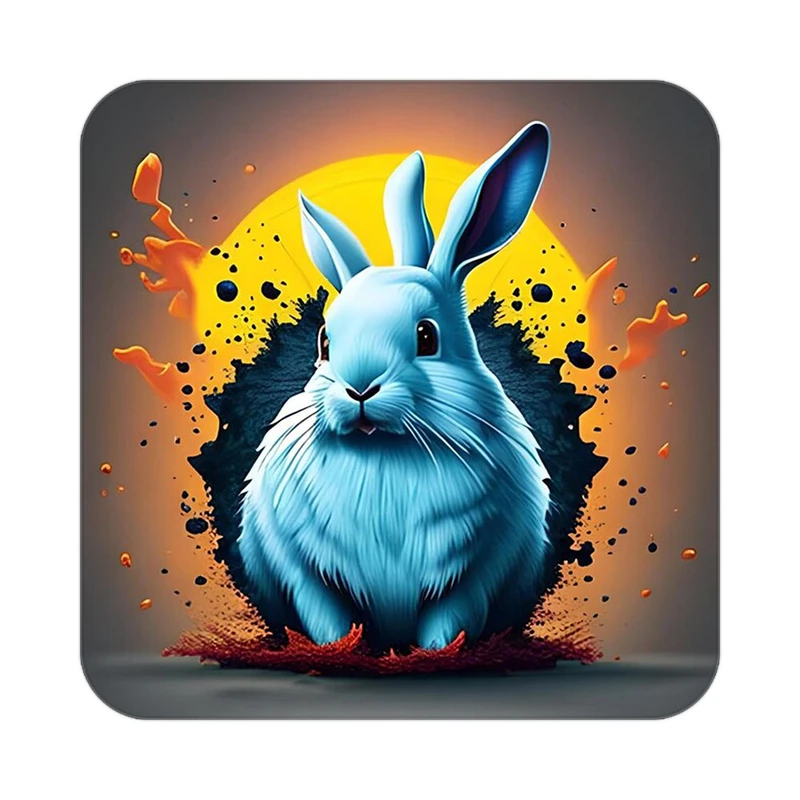 زیر لیوانی کاکتی طرح حیوانات رنگی مدل mp26726