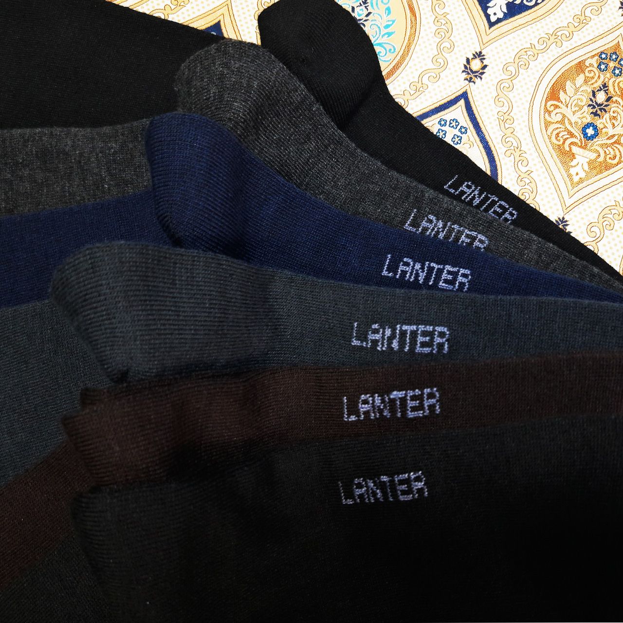 جوراب مردانه لنتر مدل نیم ساق کد TN -0 6 مجموعه 6 عددی -  - 5