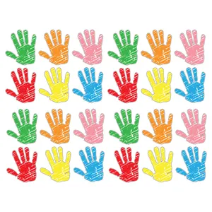 استیکر دیواری کودک مدل دست کد HP24 مجموعه 24 عددی