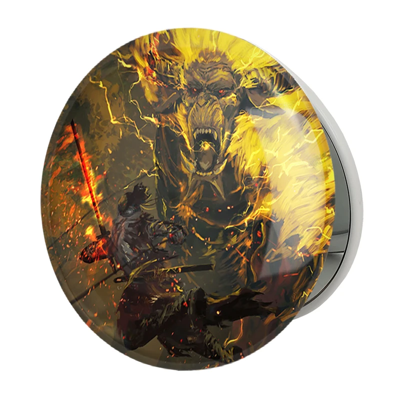 آینه جیبی خندالو طرح بازی شکارچی هیولا (Monster Hunter) مدل تاشو کد 33276