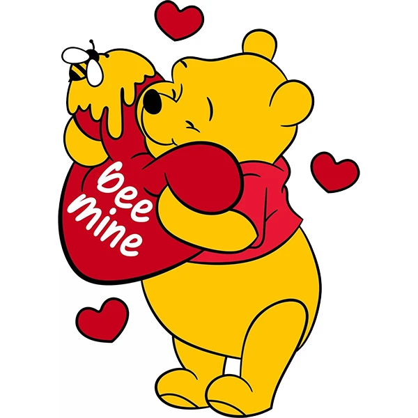 استیکر پارچه و لباس پاد آفرین طرح خرسی کد 2196