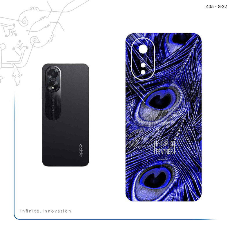 برچسب پوششی ماهوت مدل Purple Feather مناسب برای گوشی موبایل اپو A38