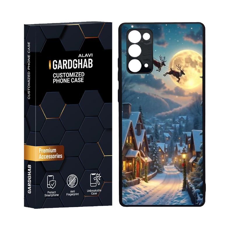 کاور گارد قاب علوی مدل دور ژله ای پشت گلس کارتونی و انیمه مناسب برای گوشی موبایل سامسونگ Galaxy Note 20