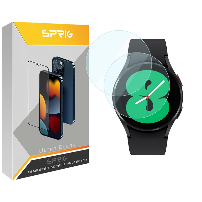 محافظ صفحه نمایش اسپریگ مدل SPG مناسب برای ساعت هوشمند سامسونگ Galaxy Watch 4 40mm بسته دو عددی