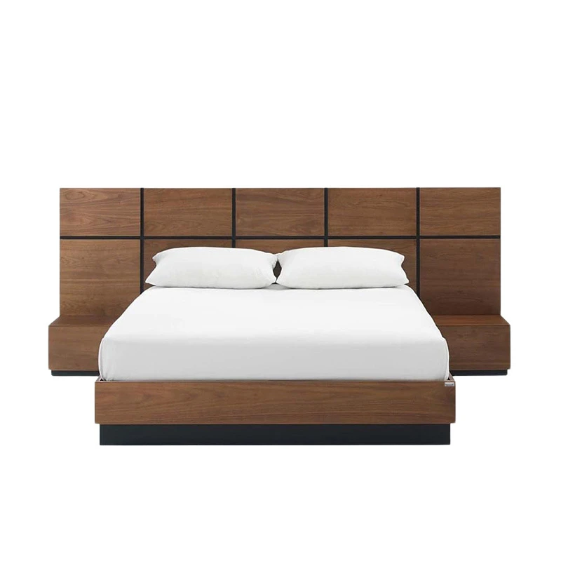 تخت خواب ام دی اف دونفره هیراد مدل Z126-MDF سایز 240×210 سانتی متر