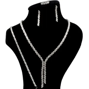 ست نقره زنانه بهارگالری مدل Luxury Jewel کد S3