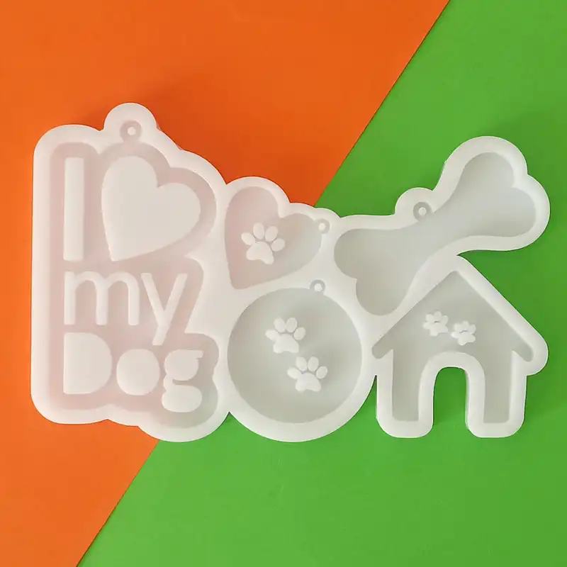 قالب رزین مدل آویز قلاده سگ و گربه کد PET1