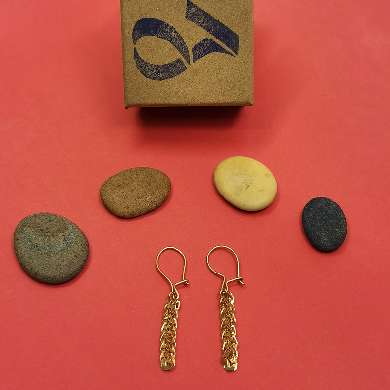 گوشواره نقره زنانه مدل 24k رویا Go15 گوشواره نقره زنانه مدل 24k رویا Go15