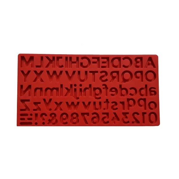 قالب فوندانت به گز مدل حروف الفبا و اعداد لاتین