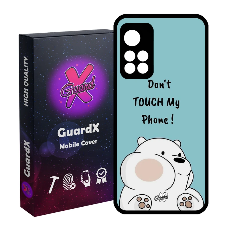 کاور گارد ایکس طرح خرس کله فندقی مدل Glass10535 مناسب برای گوشی موبایل شیائومی Redmi Note 11 Pro Plus 5G
