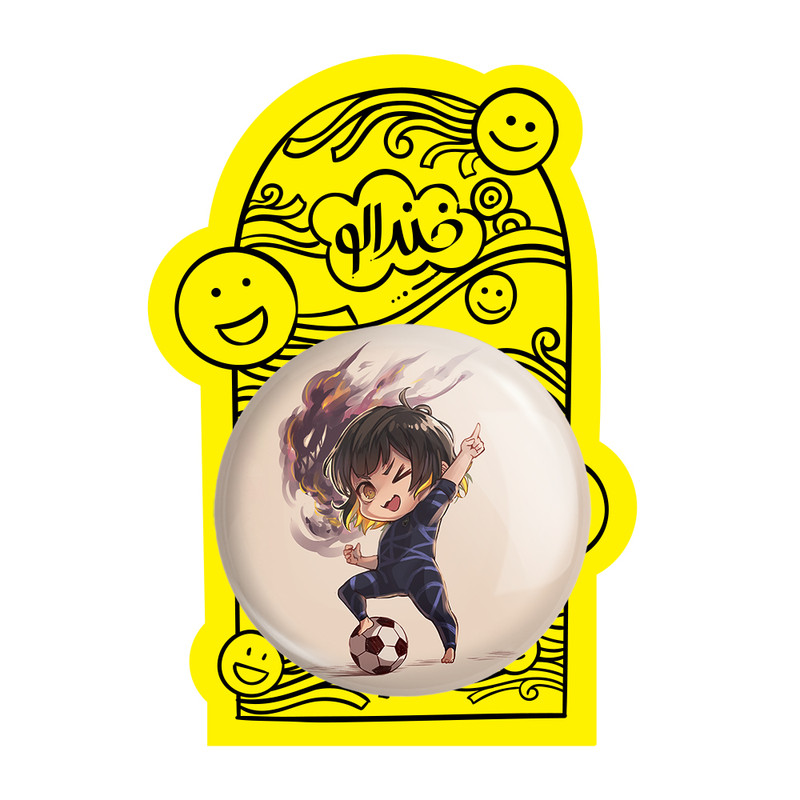 آینه جیبی خندالو مدل مگورو انیمه Blue Lock کد 24391