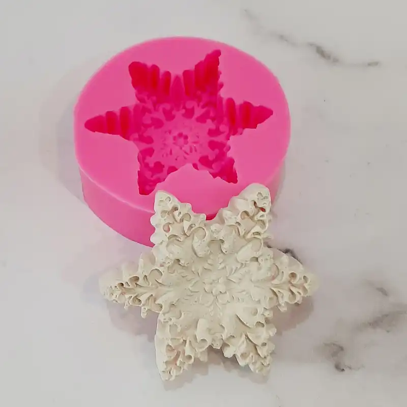 قالب شمع مدل سیلیکونی دونه برفی