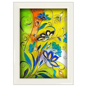 تابلو ویترای طرح گل کد 657789