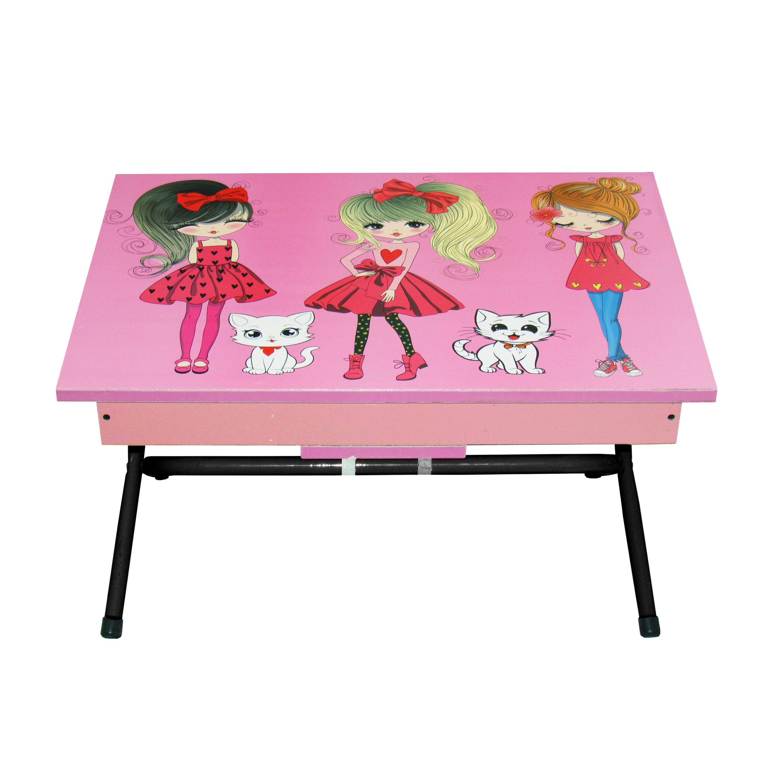 میز تحریر کودک میزیمو مدل دختر چکمه پوش کد 3414