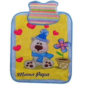 زیرانداز تعویض نوزاد مدل بالش دار طرح خرس سرمایی کد Ba.6