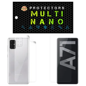  محافظ صفحه نمایش مولتی نانو مدل X-SFT مناسب برای گوشی موبایل سامسونگ Galaxy A71 به همراه محافظ پشت