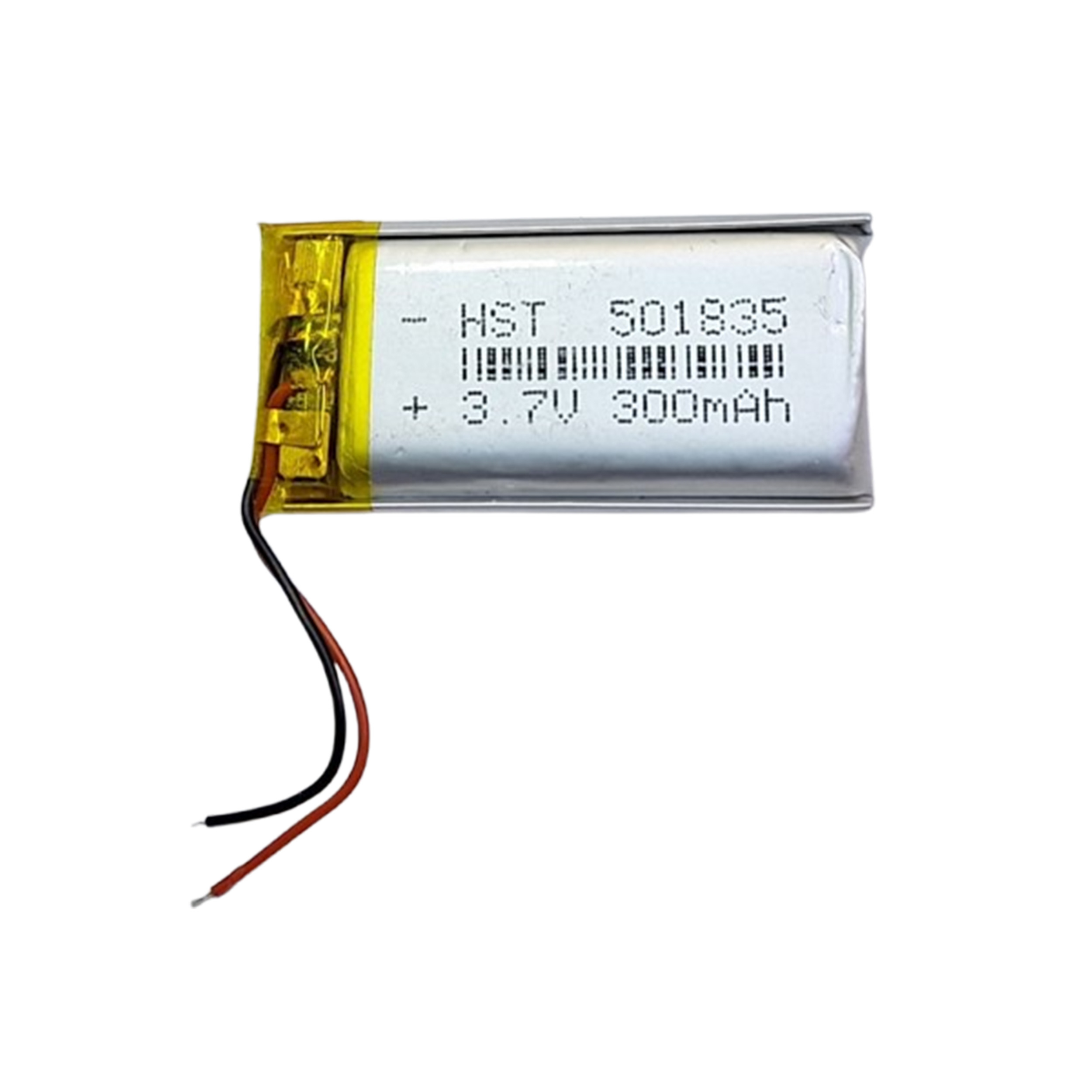 باتری لیتیومی قابل شارژ مدل HST-501835 ظرفیت 300 میلی‌ آمپر ساعت